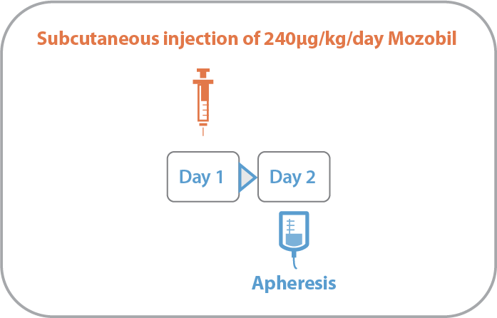 Subcutaneous injection of 240ug/kg MozA