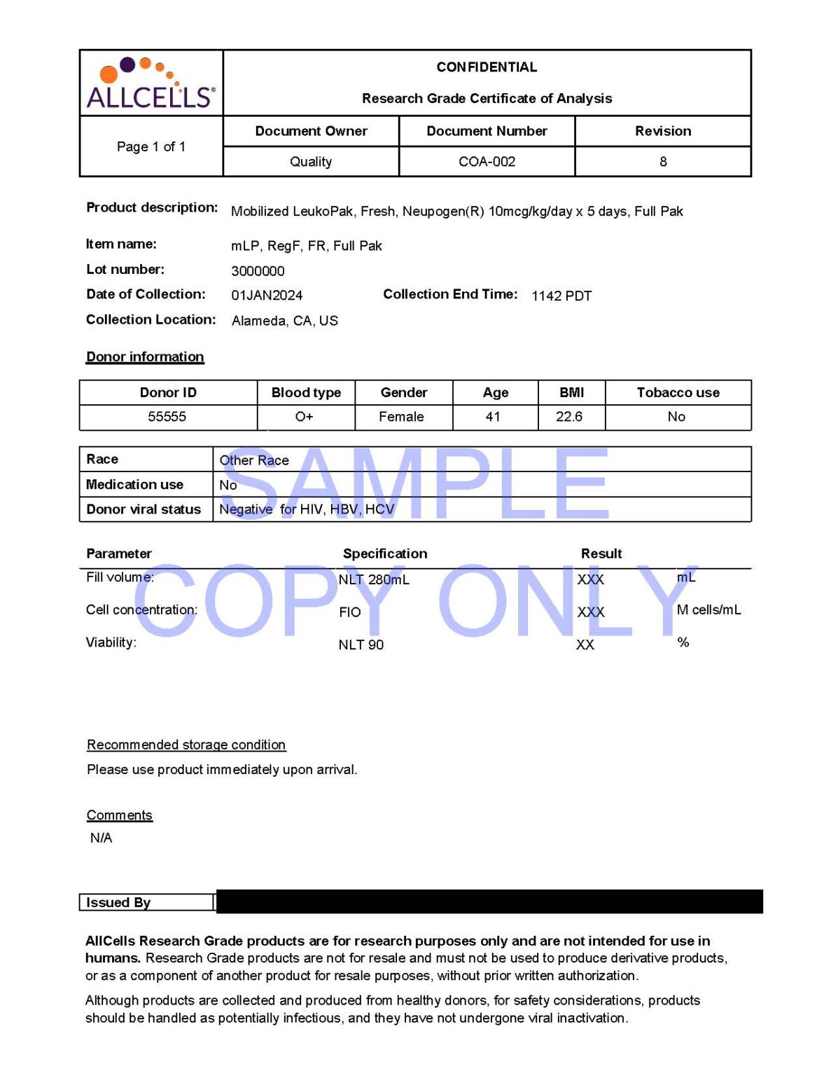 Mobilized Leukopak CD34  hematopoietic stem and progenitor cells (HSPCs)